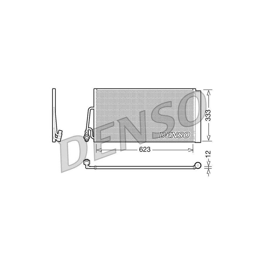 DENSO DCN05102 Air Conditioning Condenser
