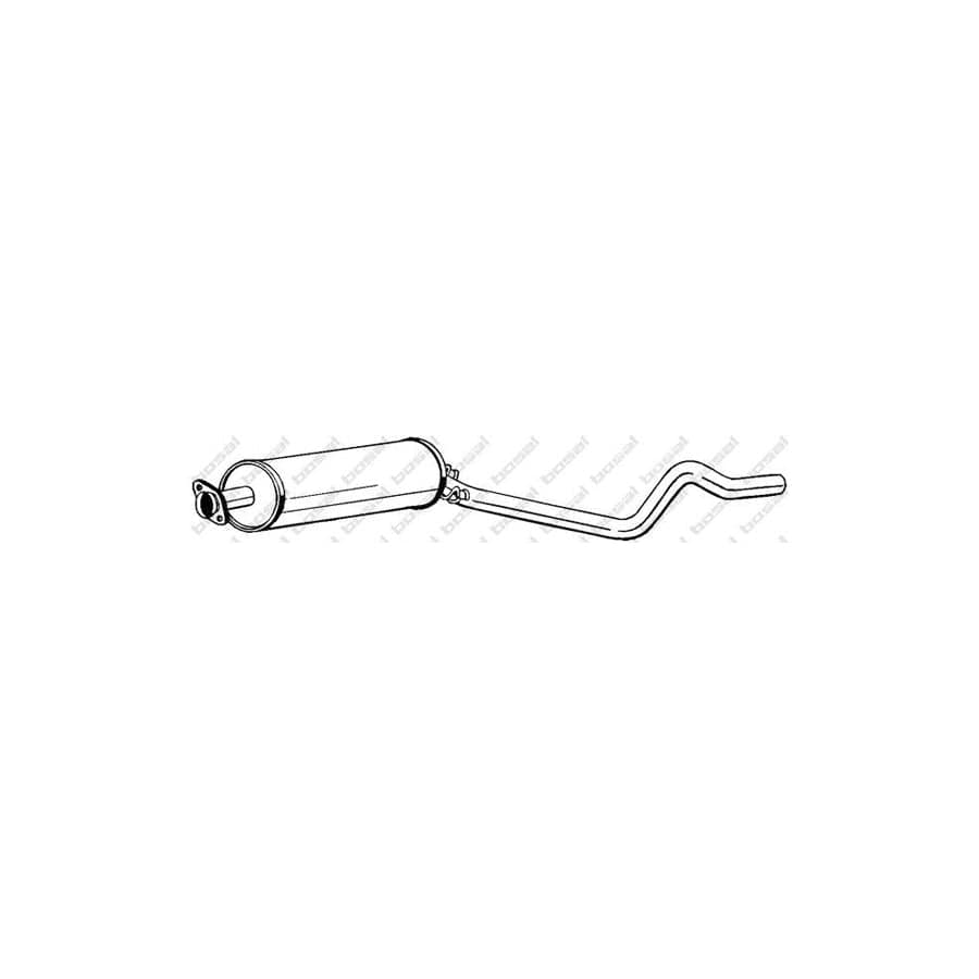 Bosal 280-067 Middle Silencer for Opel Kadett