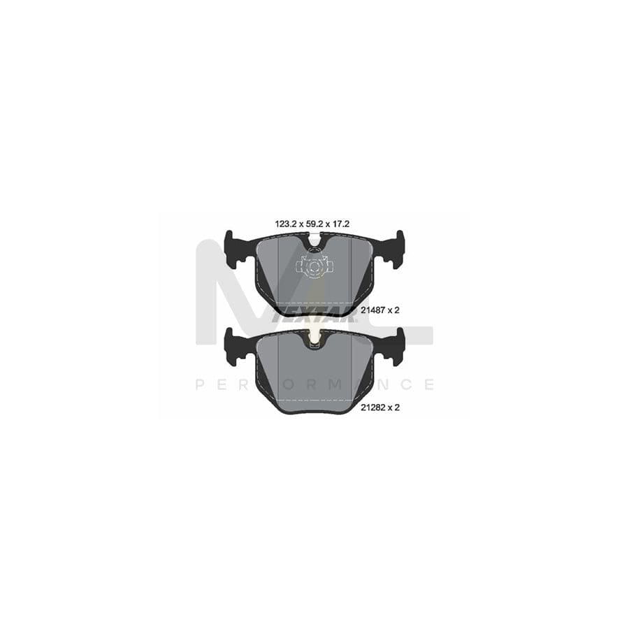 TEXTAR 2148701 Brake pad set prepared for wear indicator | ML Performance Car Parts