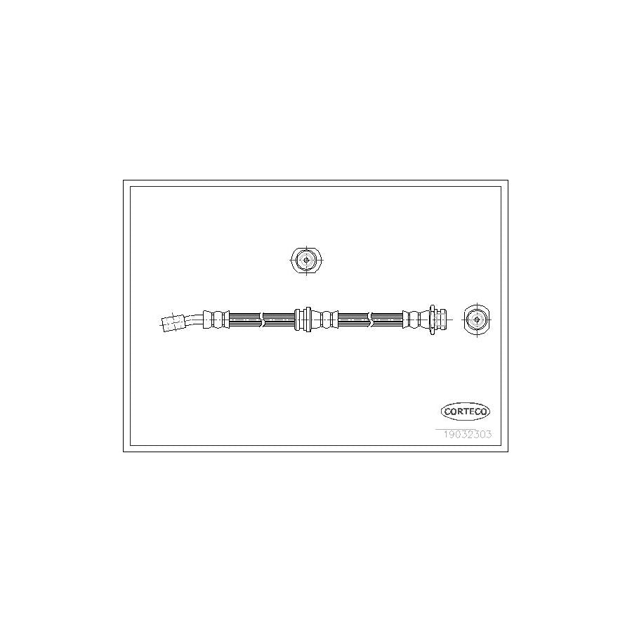 Corteco 19032303 Brake Hose for Suzuki Baleno