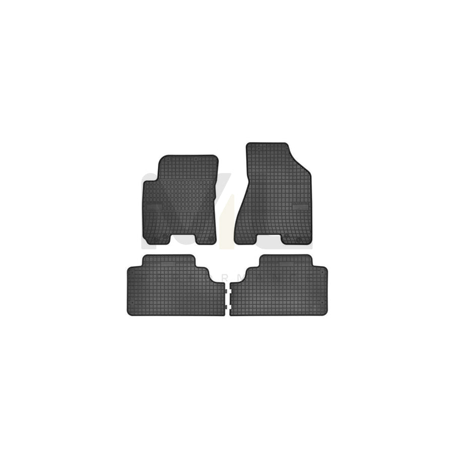 FROGUM Tailored 0436 Floor mat set Elastomer, Front and Rear, Quantity: 4, Black, (LHD)