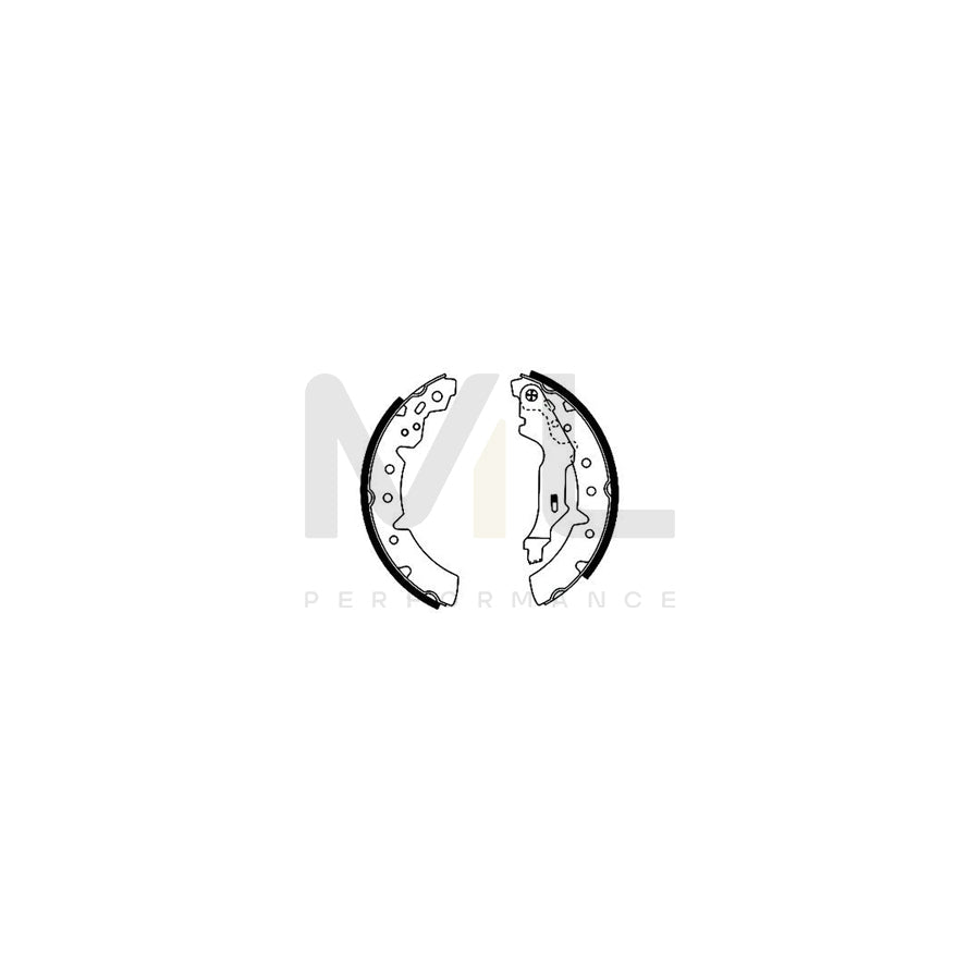 TEXTAR 91057000 Brake Shoe Set with handbrake lever | ML Performance Car Parts
