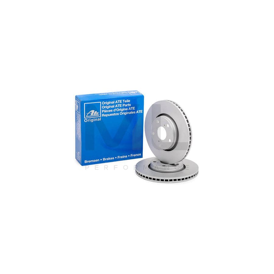 ATE 24.0126-0156.1 Brake Disc Vented, Coated  - 1 piece