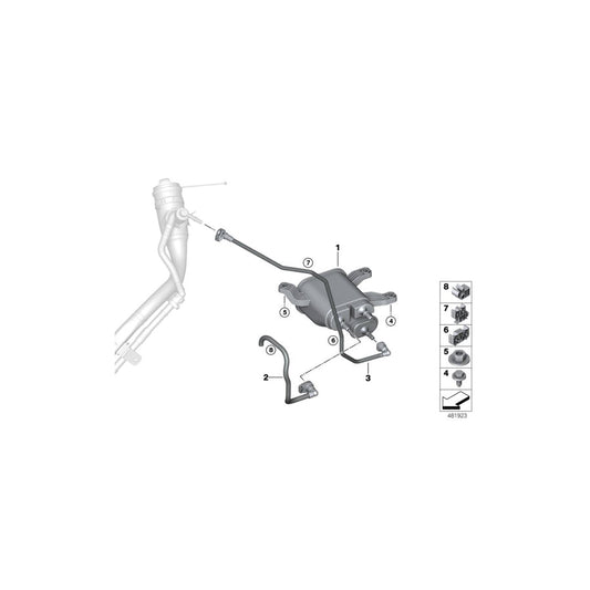 Genuine BMW 16117378152 F90 G30 Breather Line (Inc. 540i, 520i & M550iX) | ML Performance US Car Parts