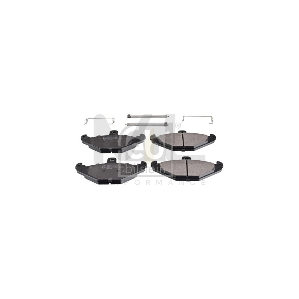 Febi Bilstein 116158 Brake Pad Set Rear Axle, With Attachment Material