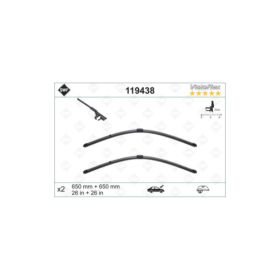 Swf Visioflex 119438 Wiper Blade | ML Performance US Car Parts