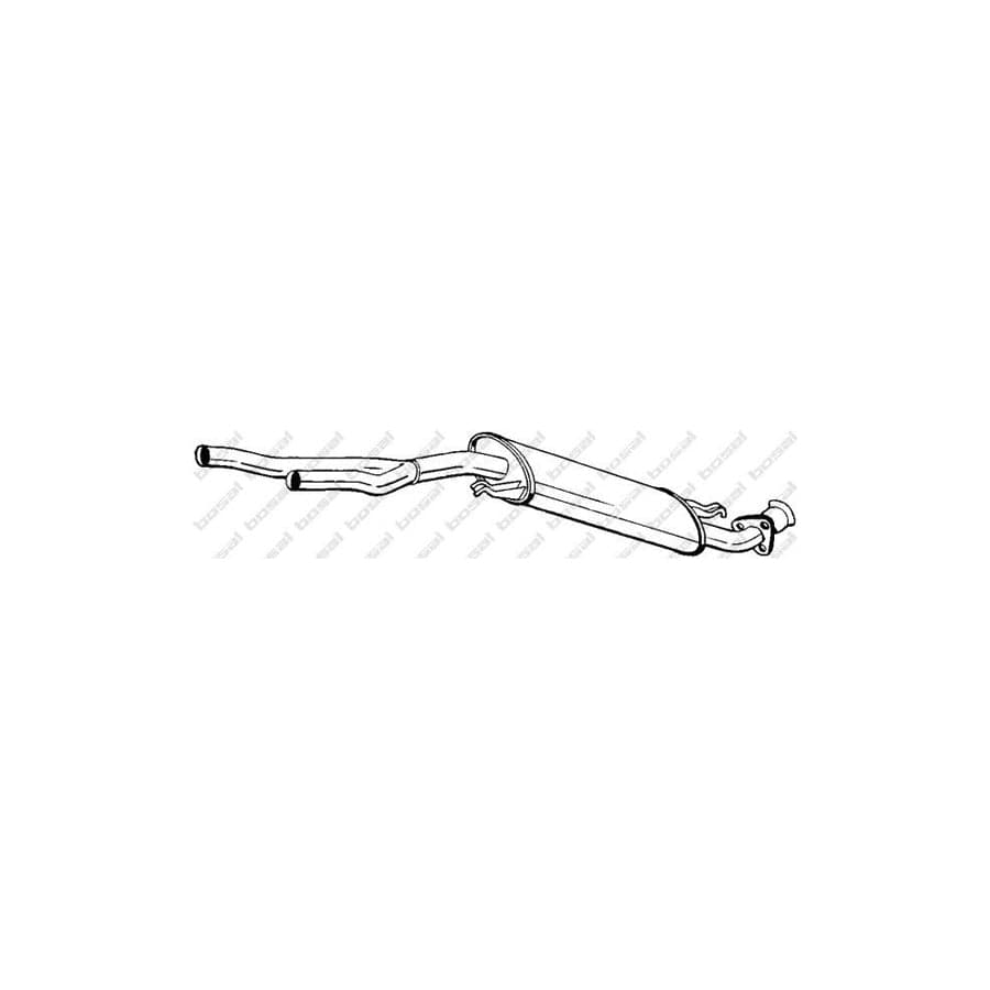 Bosal 281-017 Middle Silencer for Audi 100