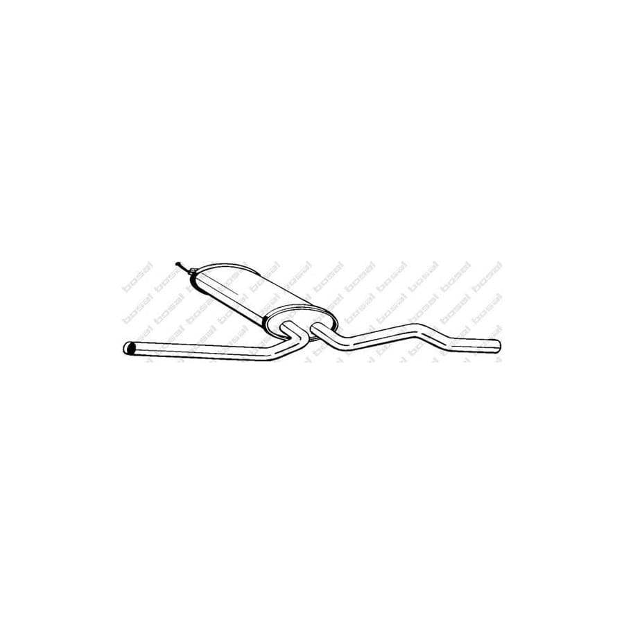 Bosal 281-197 Middle Silencer for Audi A6