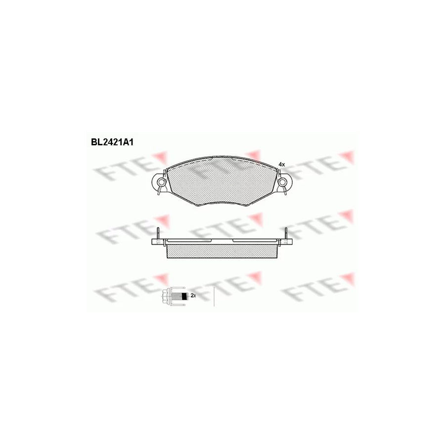 FTE Bl2421A1 Brake Pad Set