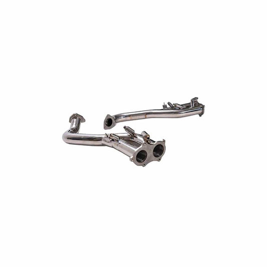 Armytrix P82G4-DD High-flow Performance Race Downpipe w/Cat Simulator Porsche 718 Cayman GT4 2019+ with Optional catalytic converter replacement