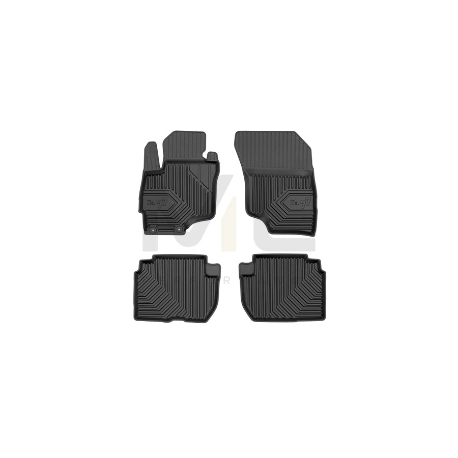 FROGUM Tailored, No.77 77409910 Floor mat set Elastomer, Front and Rear, Quantity: 4, Black, (LHD)