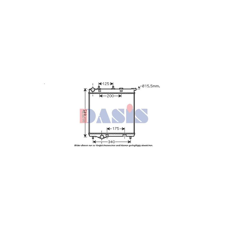 AKS Dasis 160114N Engine Radiator