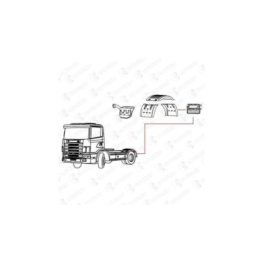 Covind Scr/523 Holder, Combination Rearlight