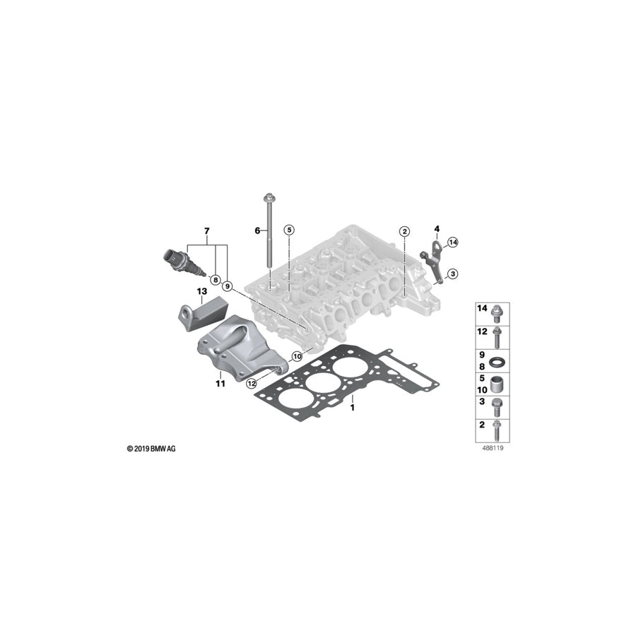 Genuine BMW 11127812886 R56 F55 F48 Loop (Inc. Cooper D ALL4 1.6, Cooper D ALL4 & 218dX) | ML Performance US Car Parts