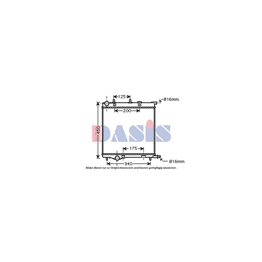 AKS Dasis 160113N Engine Radiator