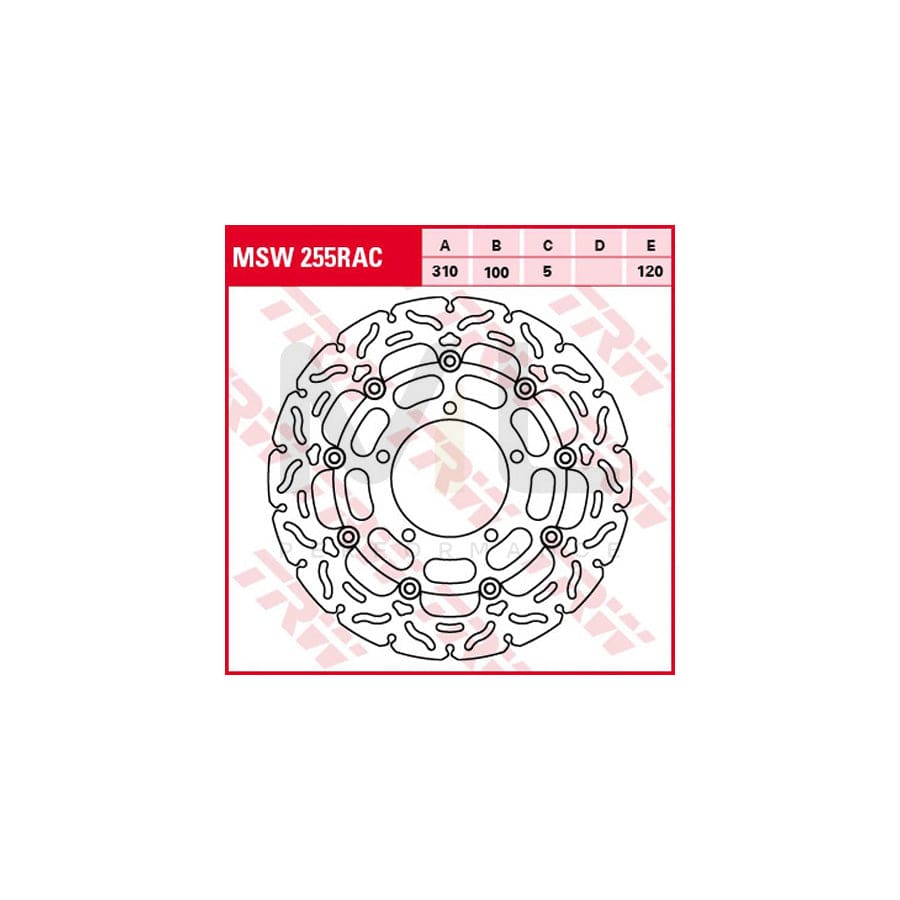 TRW MSW255RAC Brake Disc | ML Performance Car Parts