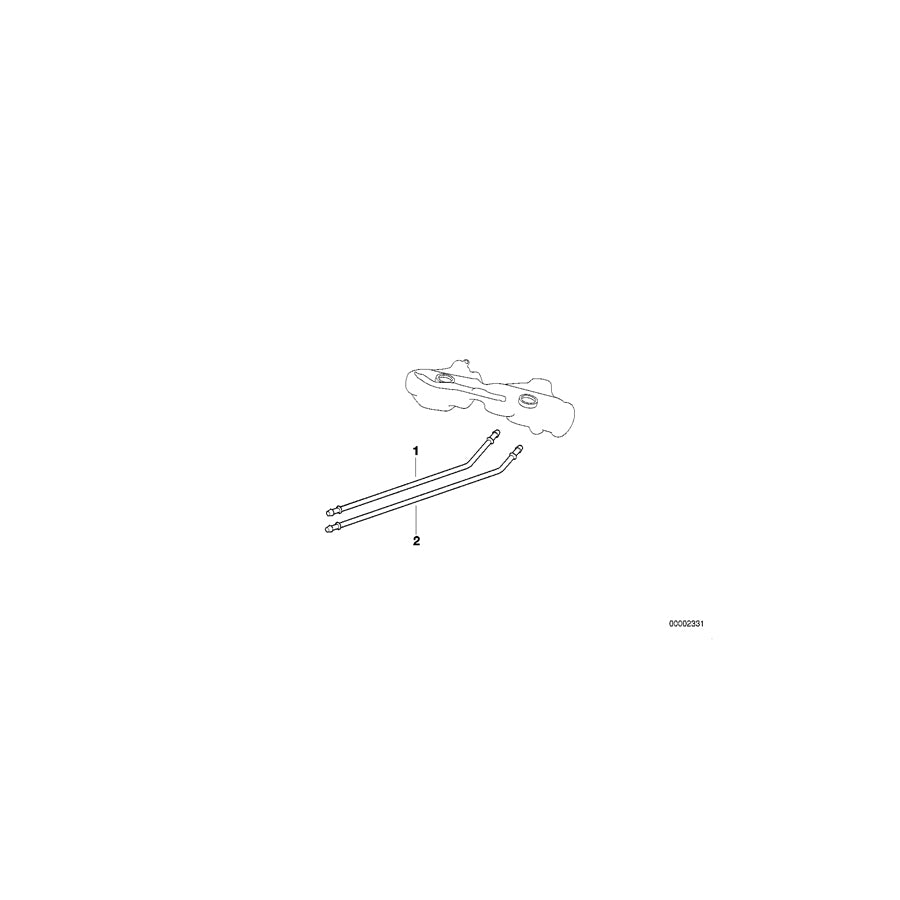 Genuine BMW 16121181130 E36 Fuel Feed Line (Inc. M3, 316i & 318is) | ML Performance US Car Parts