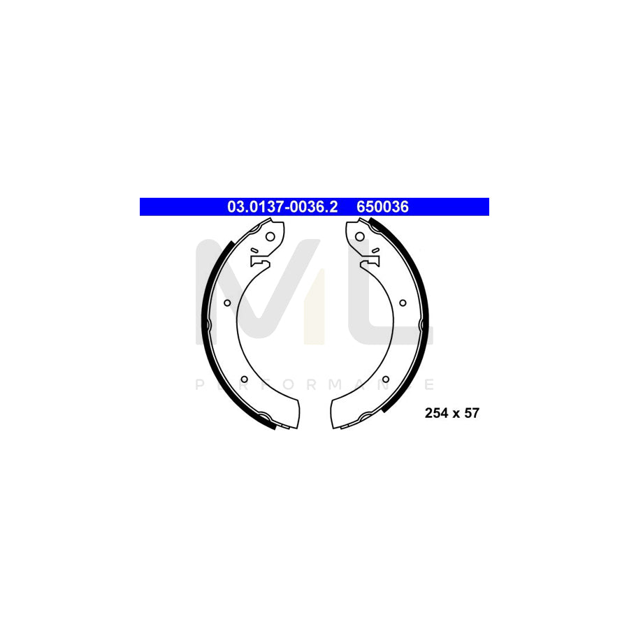 ATE 03.0137-0036.2 Brake Shoe Set