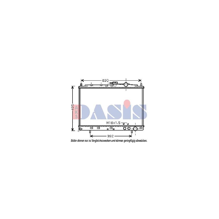 AKS Dasis 510052N Engine Radiator for KIA Joice (M300E)