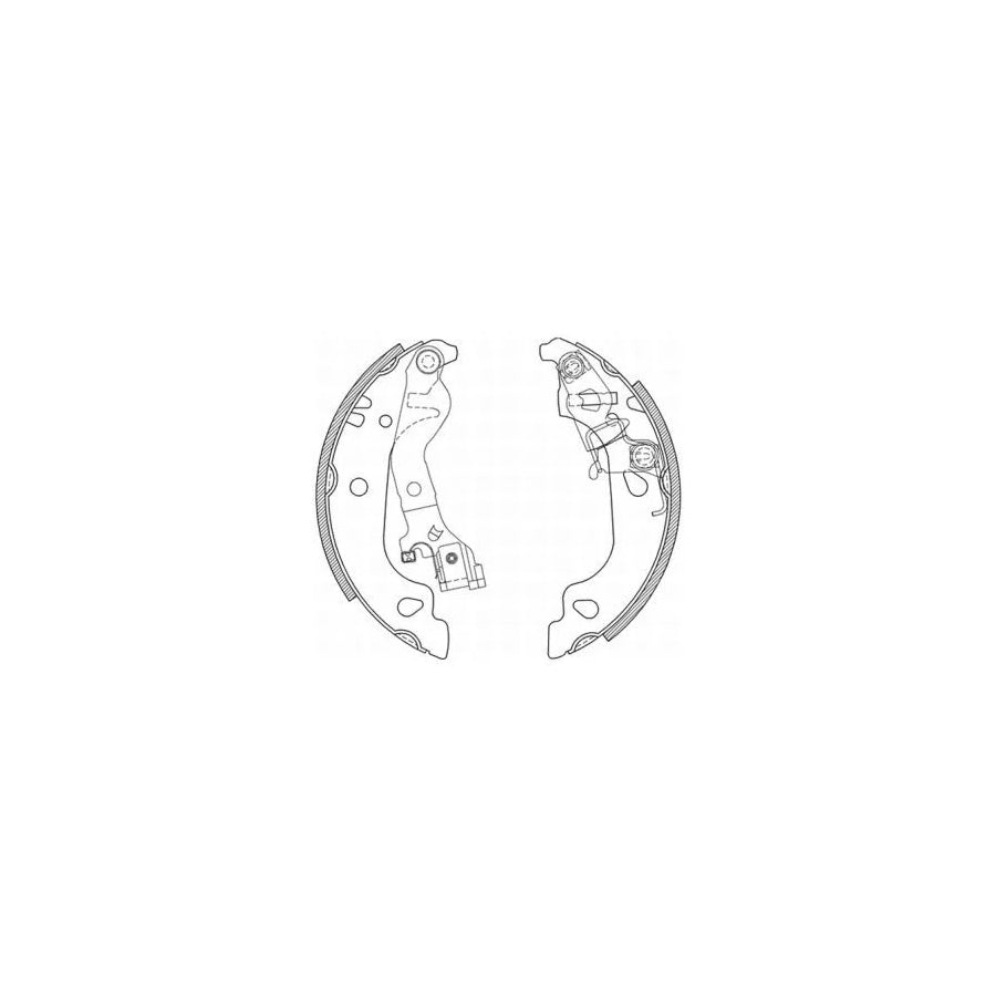 ABE C0F018ABE Brake Shoe Set for Fiat Punto