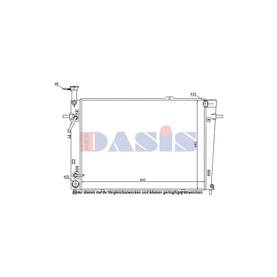 AKS Dasis 560035N Engine Radiator