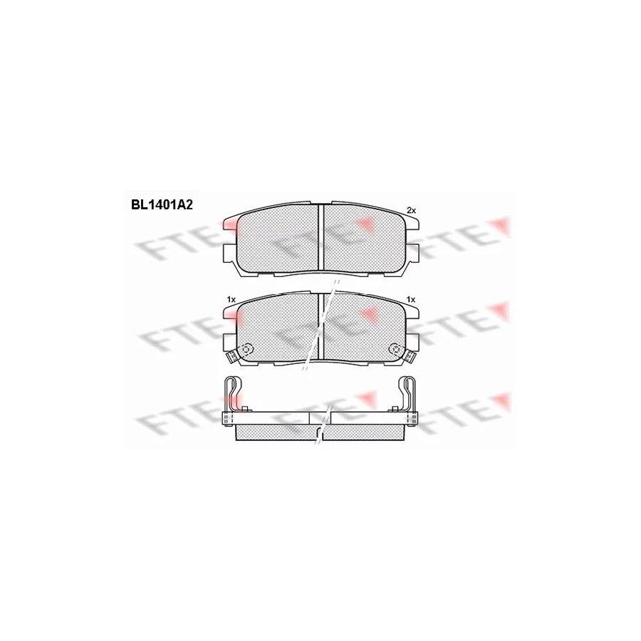 FTE 9011035 Brake Pad Set