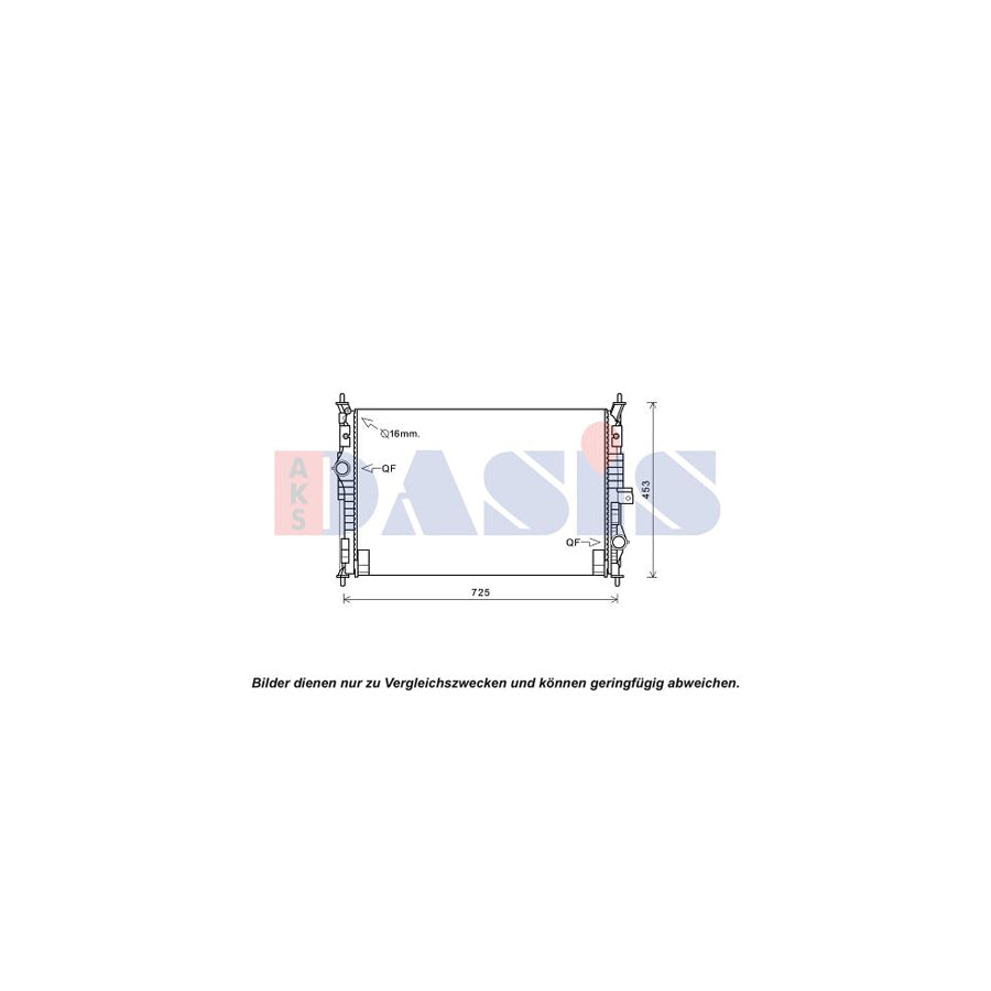 AKS Dasis 160121N Engine Radiator