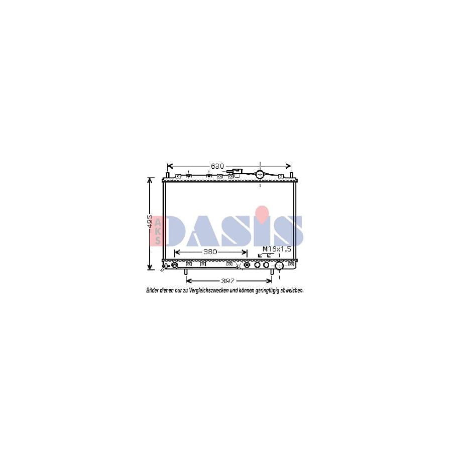 AKS Dasis 510053N Engine Radiator for KIA Joice (M300E)