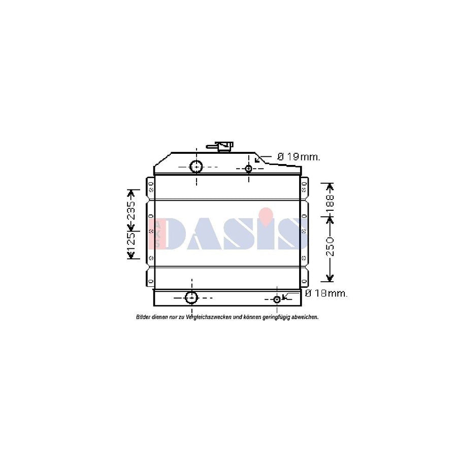 AKS Dasis 440002N Engine Radiator