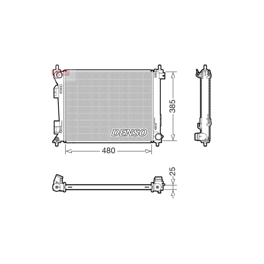 DENSO DRM43010 Engine Radiator
