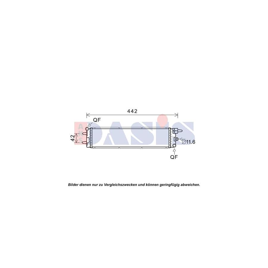 AKS Dasis 160120N Engine Radiator for Peugeot 508 I (8D_) Saloon