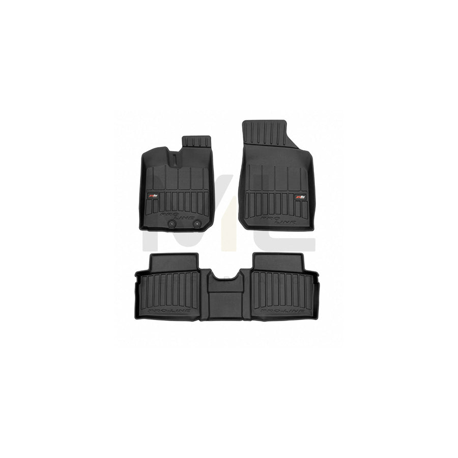 FROGUM Tailored, ProLine 3D427488 Floor mat set for DACIA Spring EV Elastomer, Front and Rear, Quantity: 3, Black, (LHD)