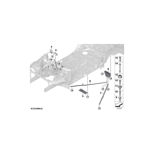 Genuine BMW 51618736999 G06 G05 G07 Torsion Link, Rear Left (Inc. X6 40iX, X7 M50iX & X7 M50dX) | ML Performance US Car Parts