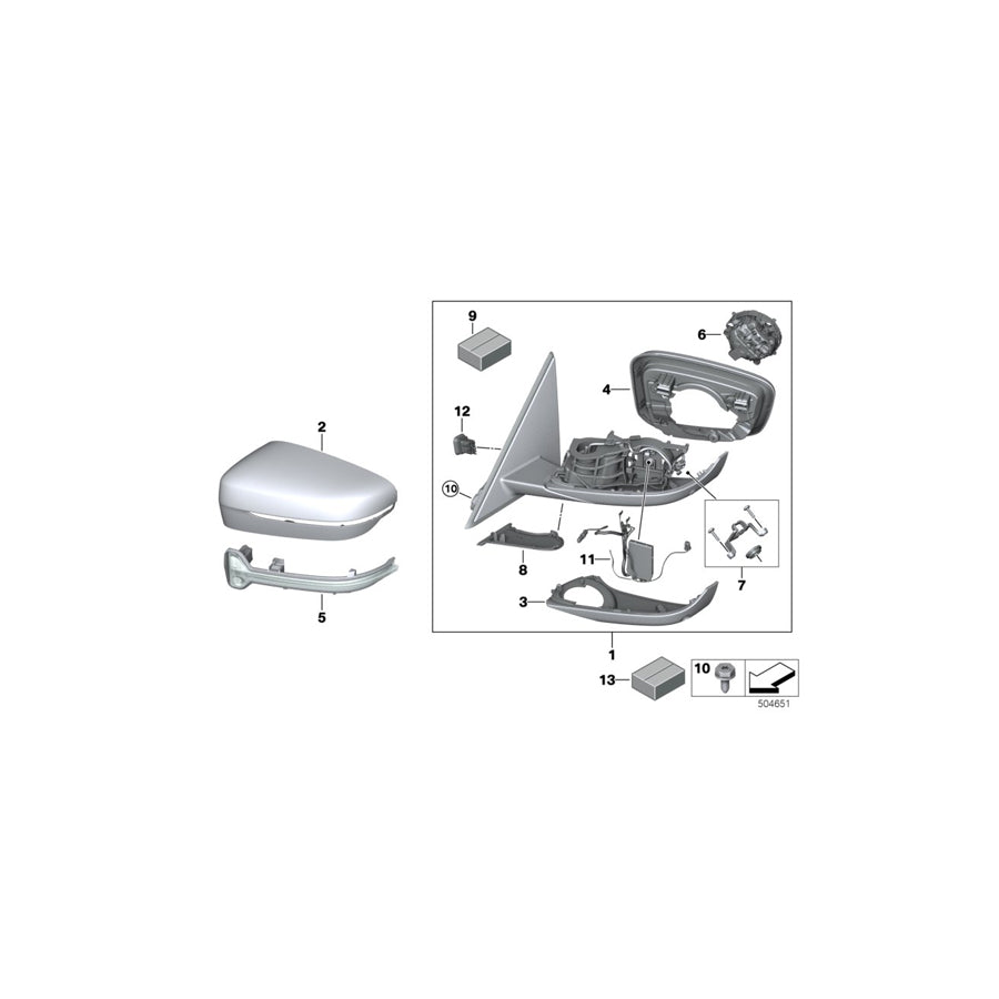 Genuine BMW 51167498204 G20 G21 Housing Lower Section, Right (Inc. M340iX, 320iX & 330i) | ML Performance US Car Parts