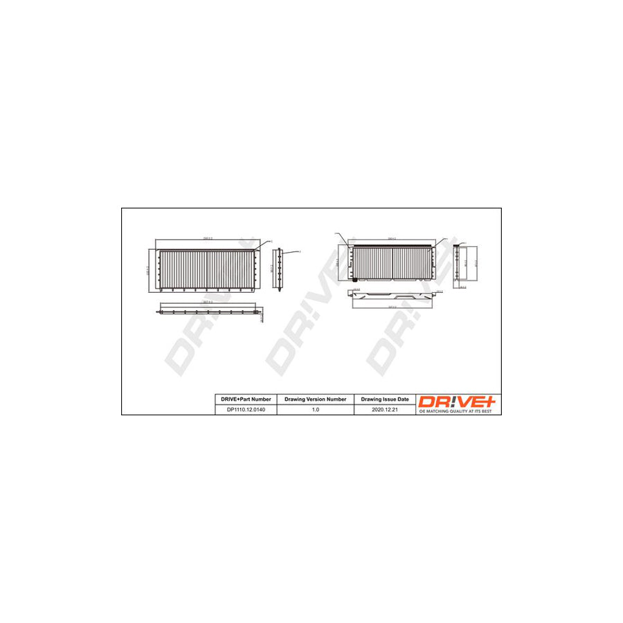 Dr!Ve+ DP1110.12.0140 Pollen Filter For Mazda 3