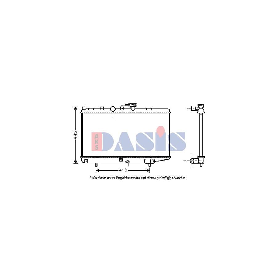 AKS Dasis 510054N Engine Radiator for KIA Rio