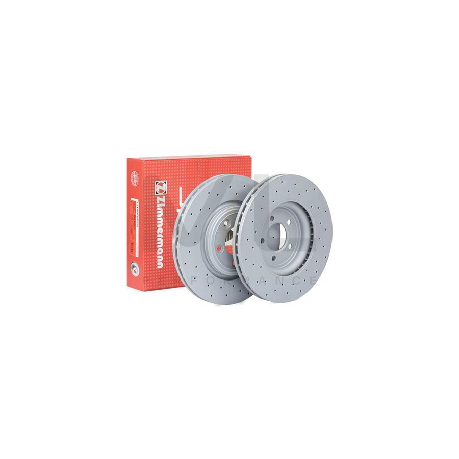 ZIMMERMANN SPORT COAT Z 290.2263.52 Brake Disc Internally Vented, Perforated, Coated, High-carbon  - 1 piece