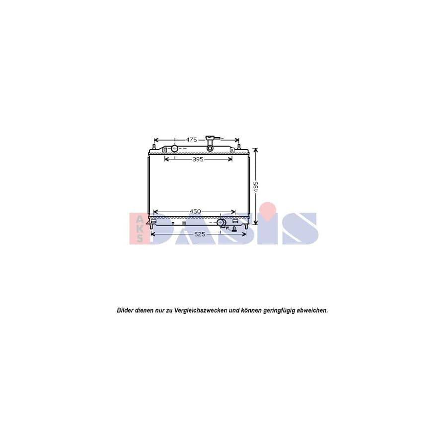AKS Dasis 560036N Engine Radiator for Hyundai Accent