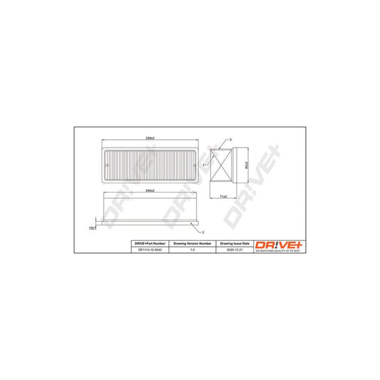 Dr!Ve+ Dp1110.10.0542 Air Filter