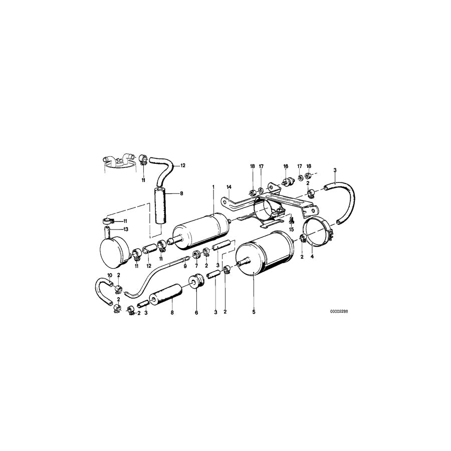 Genuine BMW 16121150350 E23 Braket Fuel Pump (Inc. 728i, 732i & 735i) | ML Performance US Car Parts