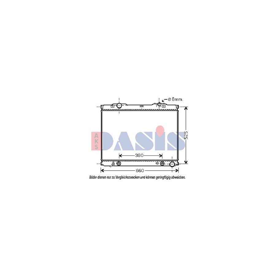 AKS Dasis 510058N Engine Radiator for KIA Sorento I (Jc)