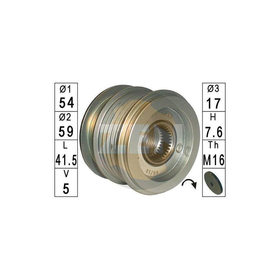 Era ZN5641 Alternator Freewheel Clutch