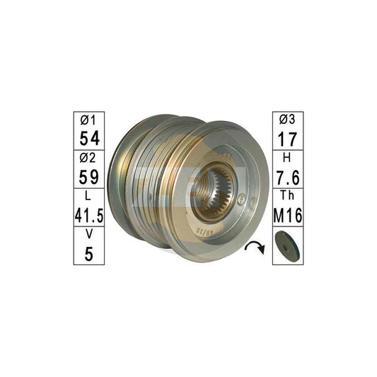 Era ZN5641 Alternator Freewheel Clutch