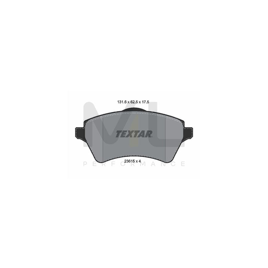 TEXTAR 2361501 Brake pad set for LAND ROVER FREELANDER not prepared for wear indicator | ML Performance Car Parts