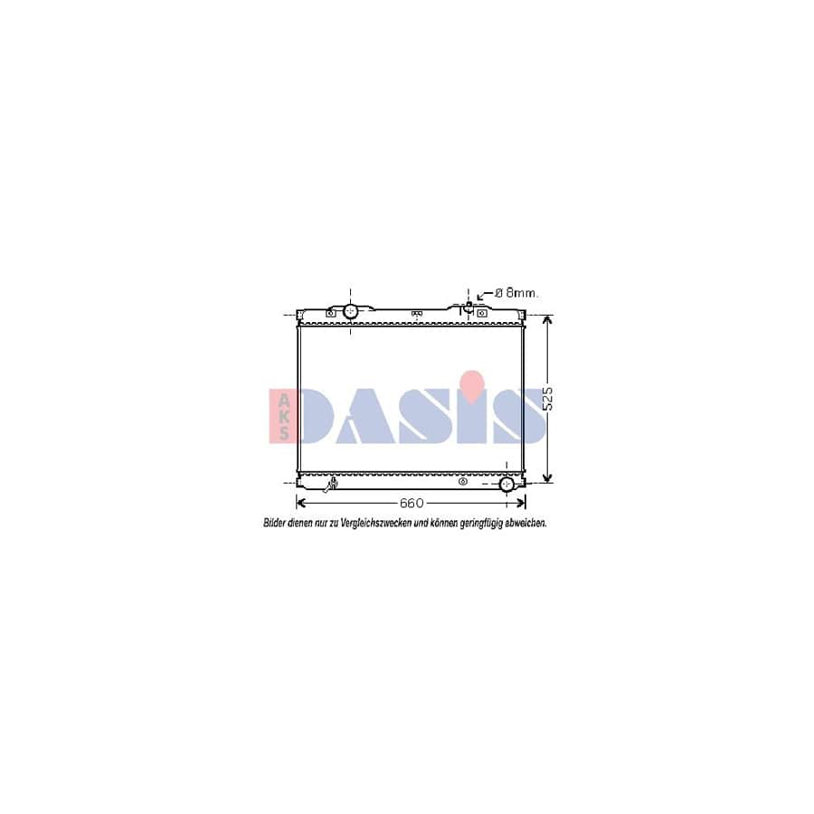 AKS Dasis 510057N Engine Radiator for KIA Sorento I (Jc)