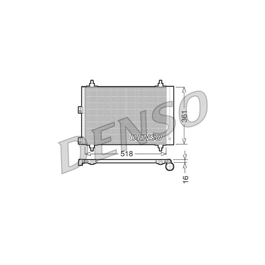 DENSO DCN07006 Air Conditioning Condenser
