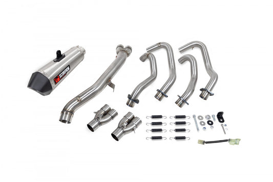 Scorpion RKA141SYSSEO Kawasaki Ninja ZX-25R Serket Taper Full System - Brushed Stainless Steel Sleeve | ML Performance US US