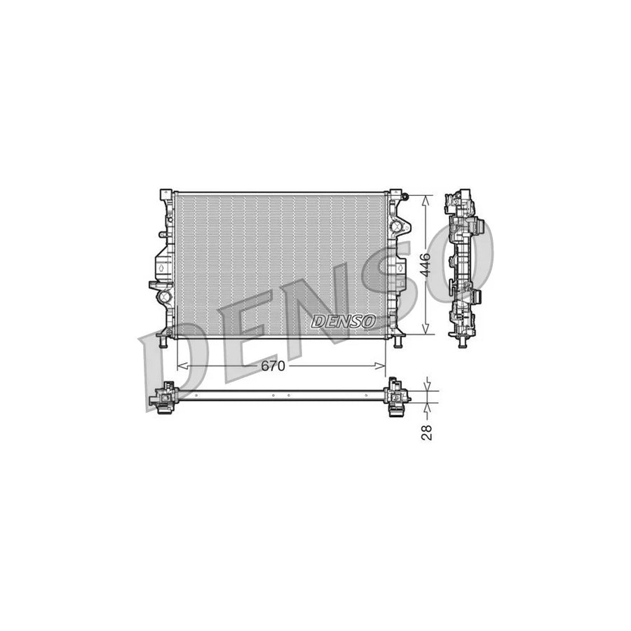 DENSO DRM10088 Engine Radiator
