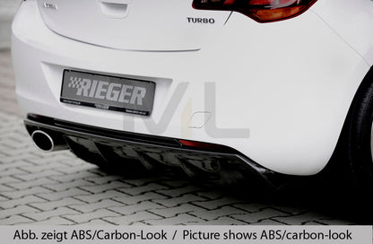 Rieger 00088113 Opel Astra J Rear Diffuser 4 | ML Performance UK Car Parts