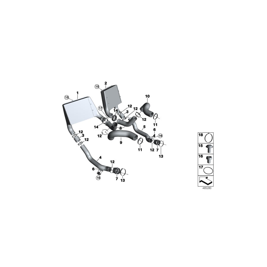 Genuine BMW 51628329464 BMW Fillister Head Screw M5X8 10.9 SW (Inc.  & M6 GT3) | ML Performance US Car Parts